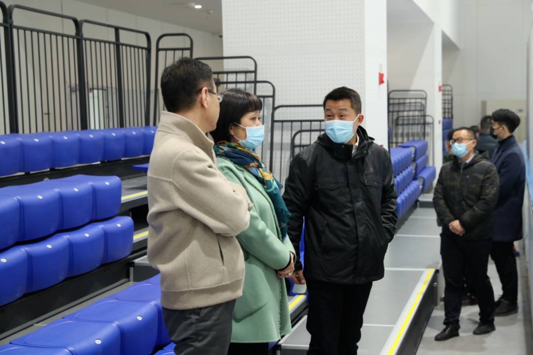 區(qū)領導梅華來公司調(diào)研第八屆全國大眾冰雪季武漢主會場啟動儀式、賽事場館籌備工作