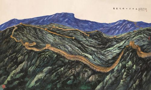 解密軍運(yùn)會(huì)主題國畫——《巍巍長(zhǎng)城》(圖1)